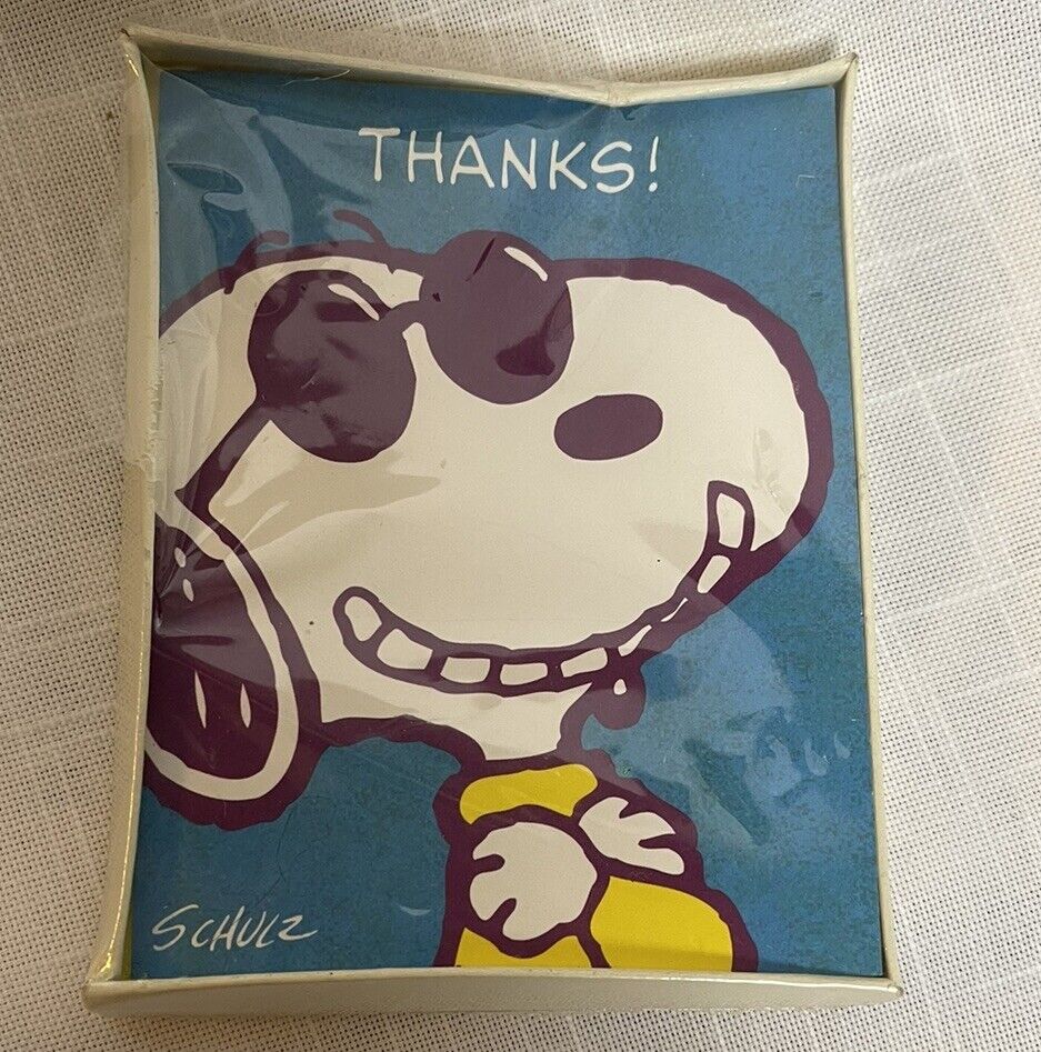 VTG Snoopy Thank You Cards Joe Cool Thanks Hallmark UFS 1971