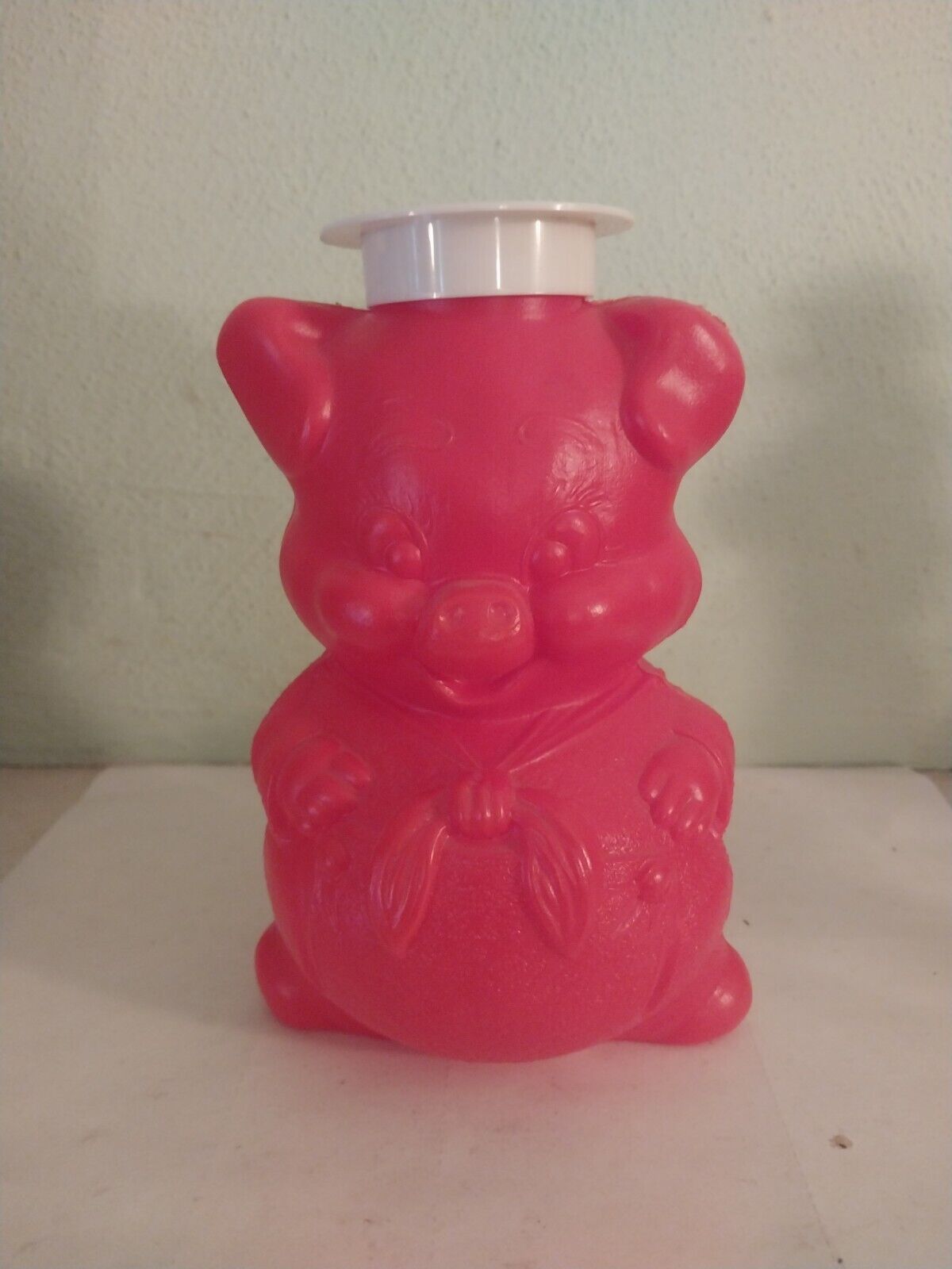 Quincy Peoples Savings & Loan Assn. (Quincy, Illinois) red plastic piggy bank