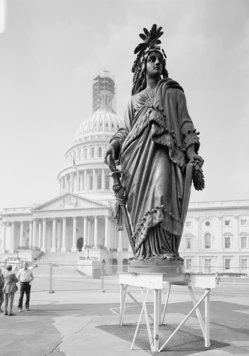 U.S. Capitol,Statue of Freedom,Washington,District of Columbia,DC,HABS,8