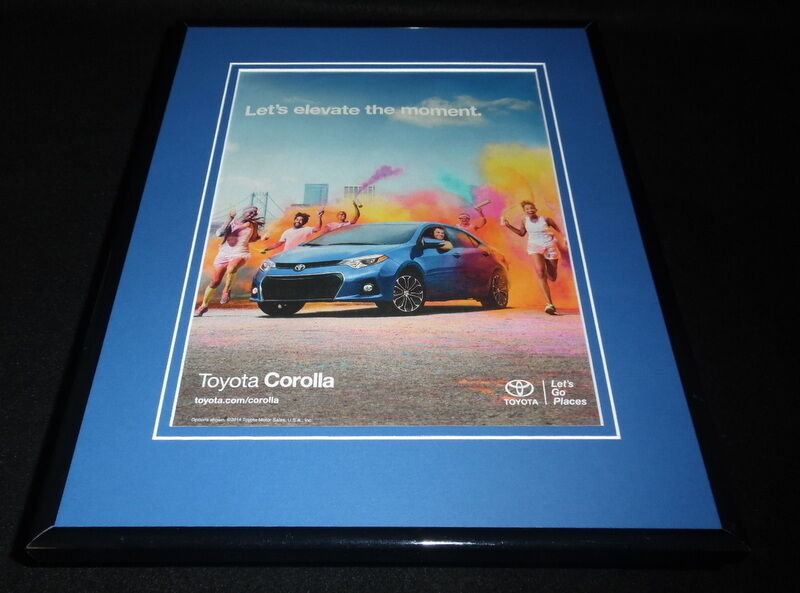 2016 Toyota Corolla Framed 11x14 ORIGINAL Advertisement 