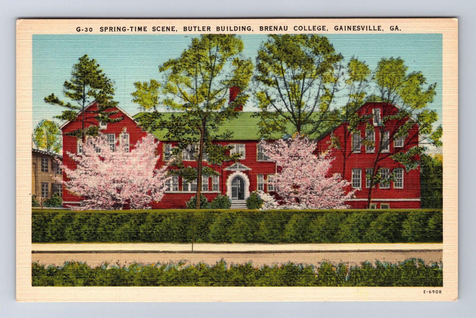 Gainesville GA-Georgia, Butler Building, Brenau College, Vintage Postcard
