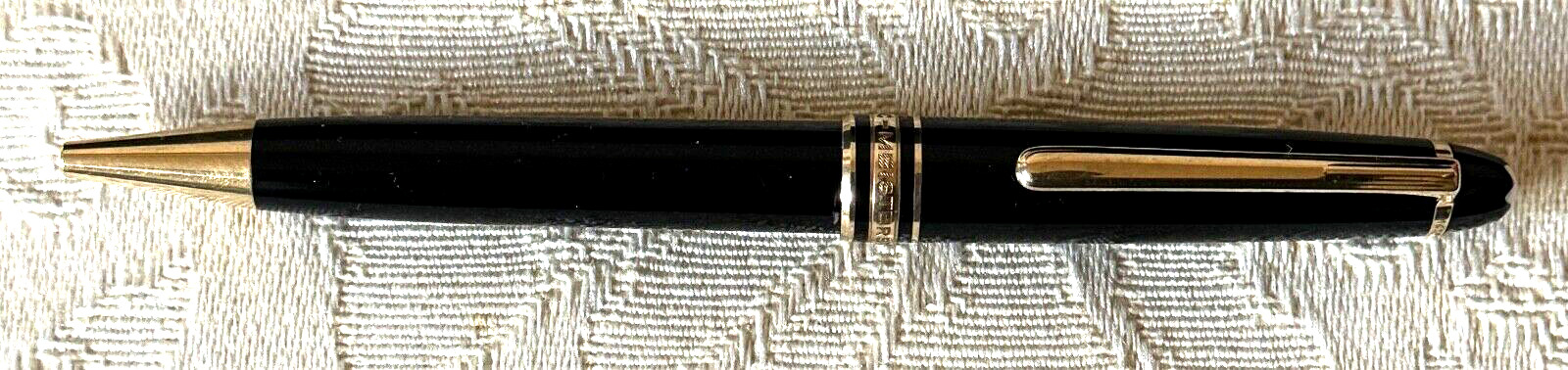 Montblanc 164 Black Ballpoint Pen Circa 1980\'s Vintage Authentic