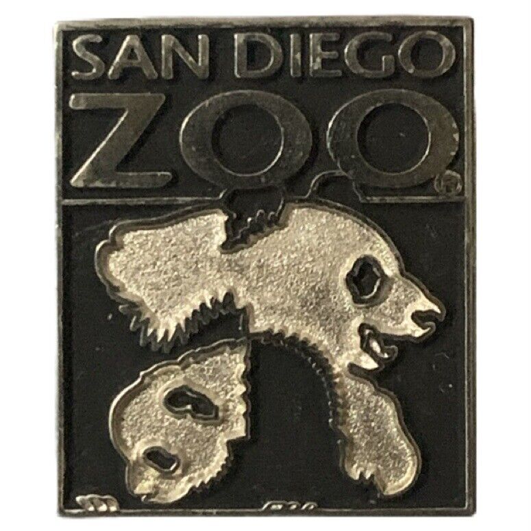 Vintage San Diego Zoo Pandas Travel Souvenir Pin