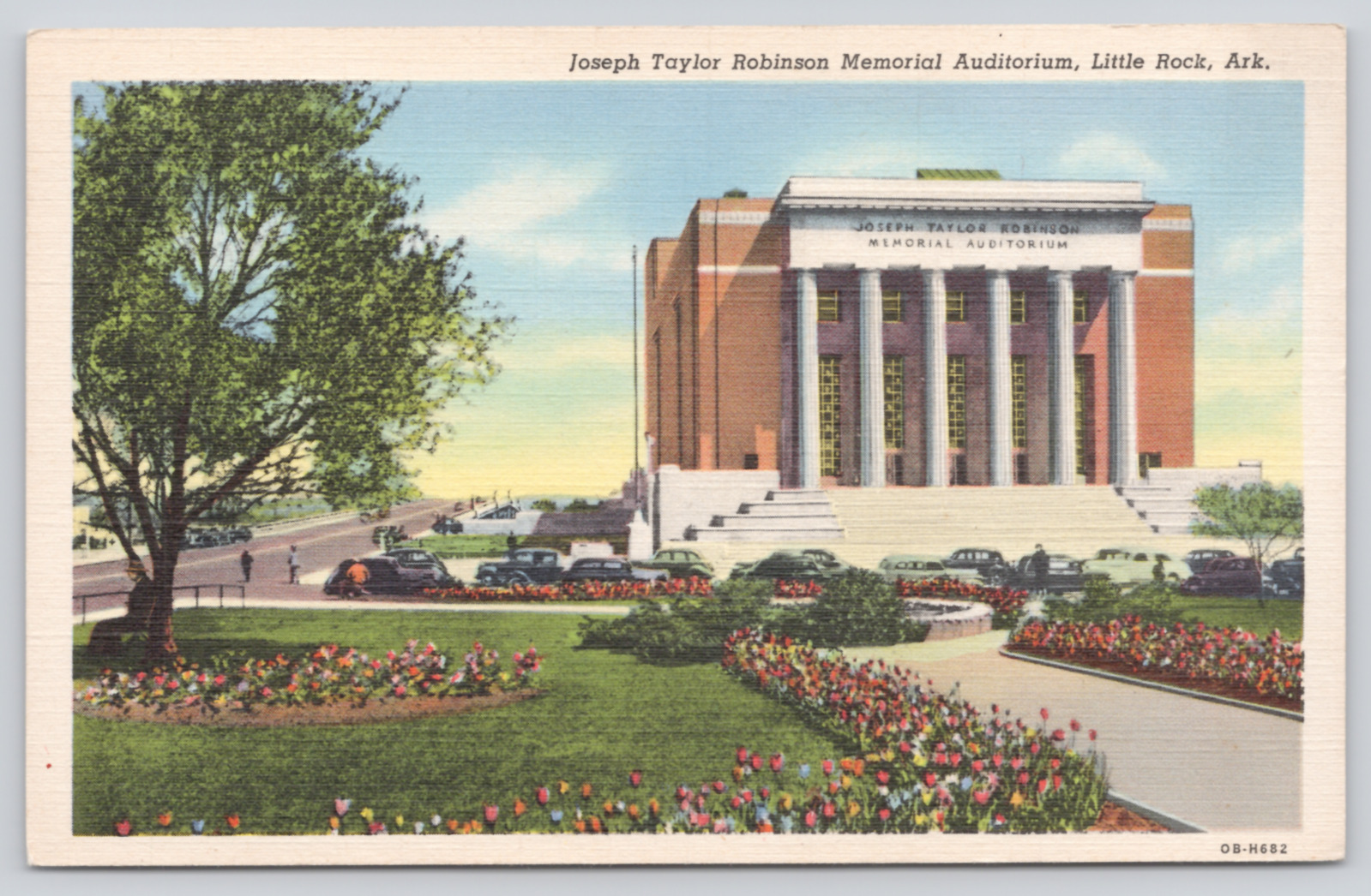 Robinson Center Music Hall, Statehouse Plaza Little Rock AK c1930 Postcard