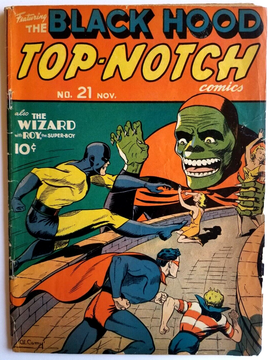 TOP-NOTCH COMICS #21 GVG 3.0 (A) (MLJ 1941) SCARCE ONLY 14 ON CENSUS