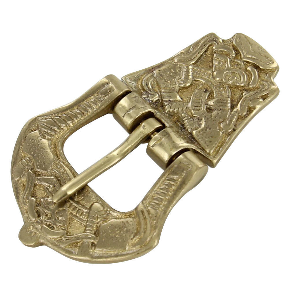 Renaissance Style Viking Age 100% Pure Brass Decorative Medieval Belt Buckle