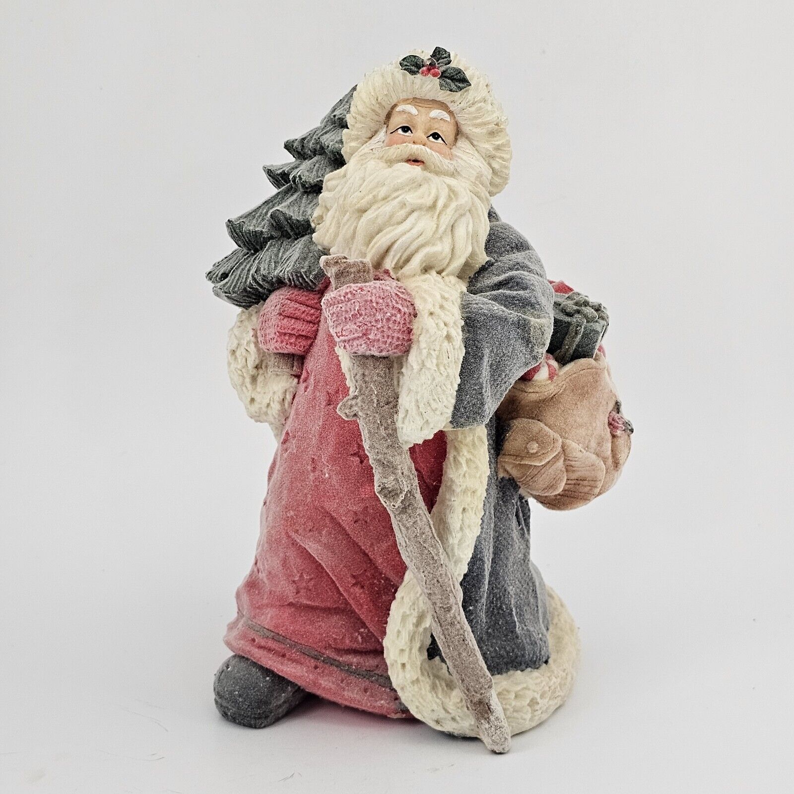 Artmark Christmas collection Santa Figurine Vintage Frosted  8 1/2\