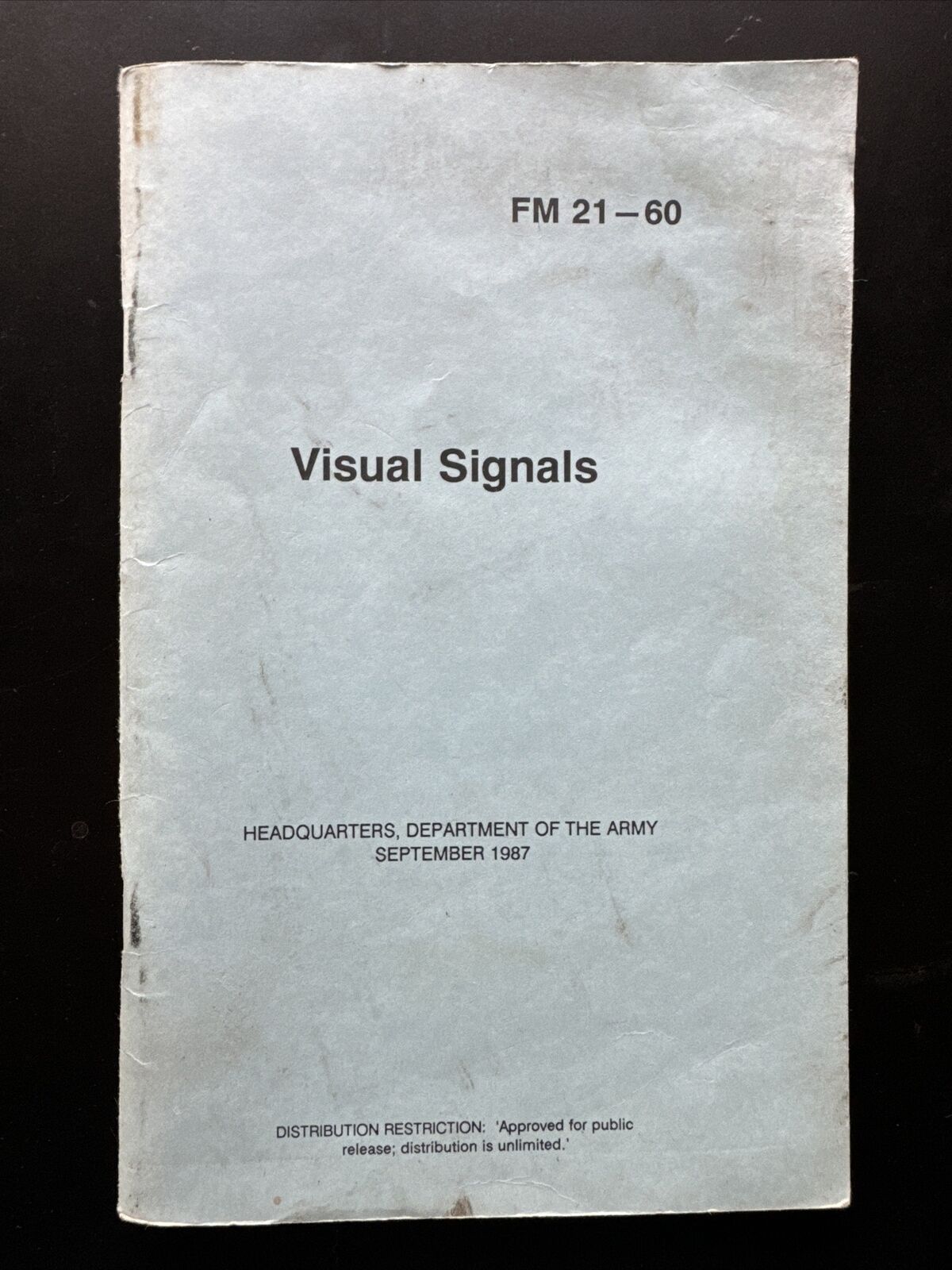 Visual Signals Manual FM 21-60
