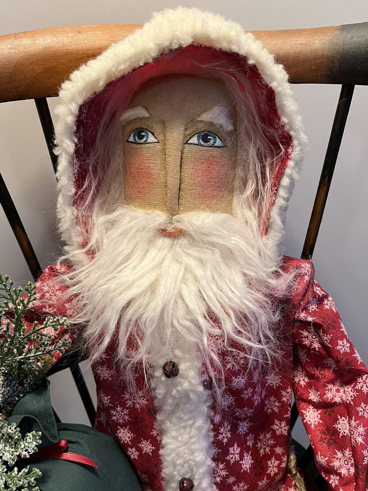 Primitive Folk Art Santa Doll
