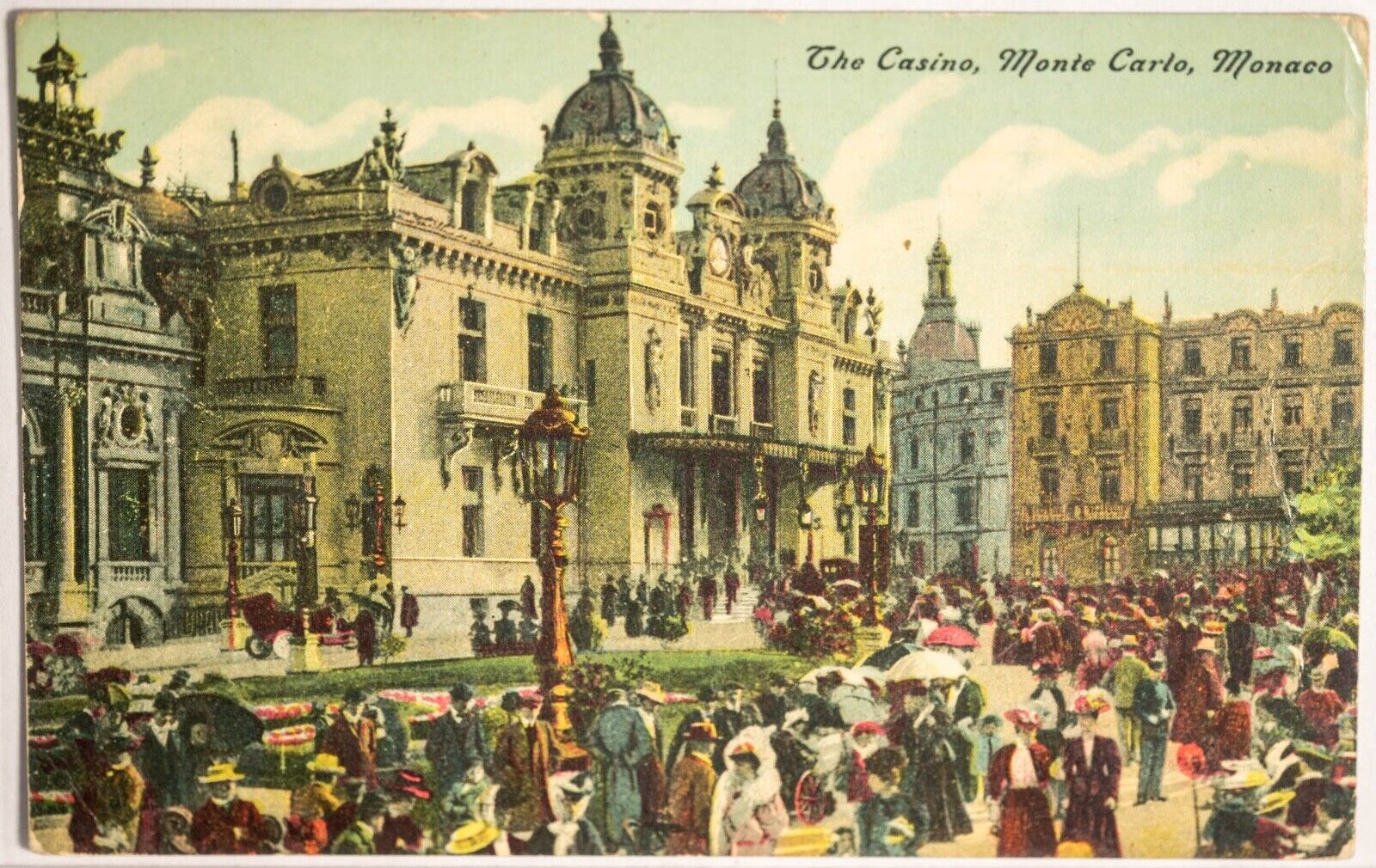 The Casino, Monte Carlo, Monaco divided back postcard 1913