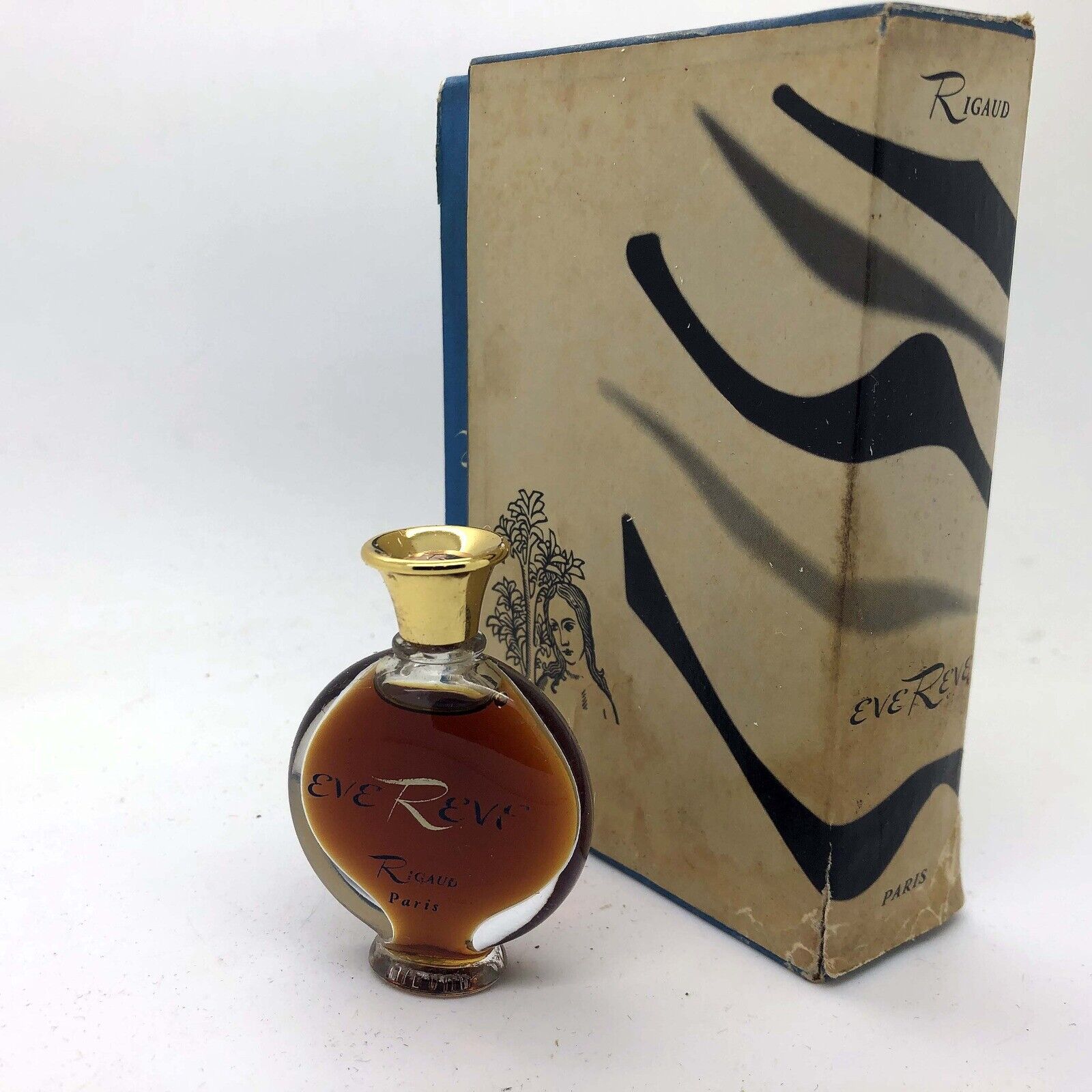 VINTAGE 1970's Rigaud Eve Reve ¼ oz Perfume Parfum extrait lalique