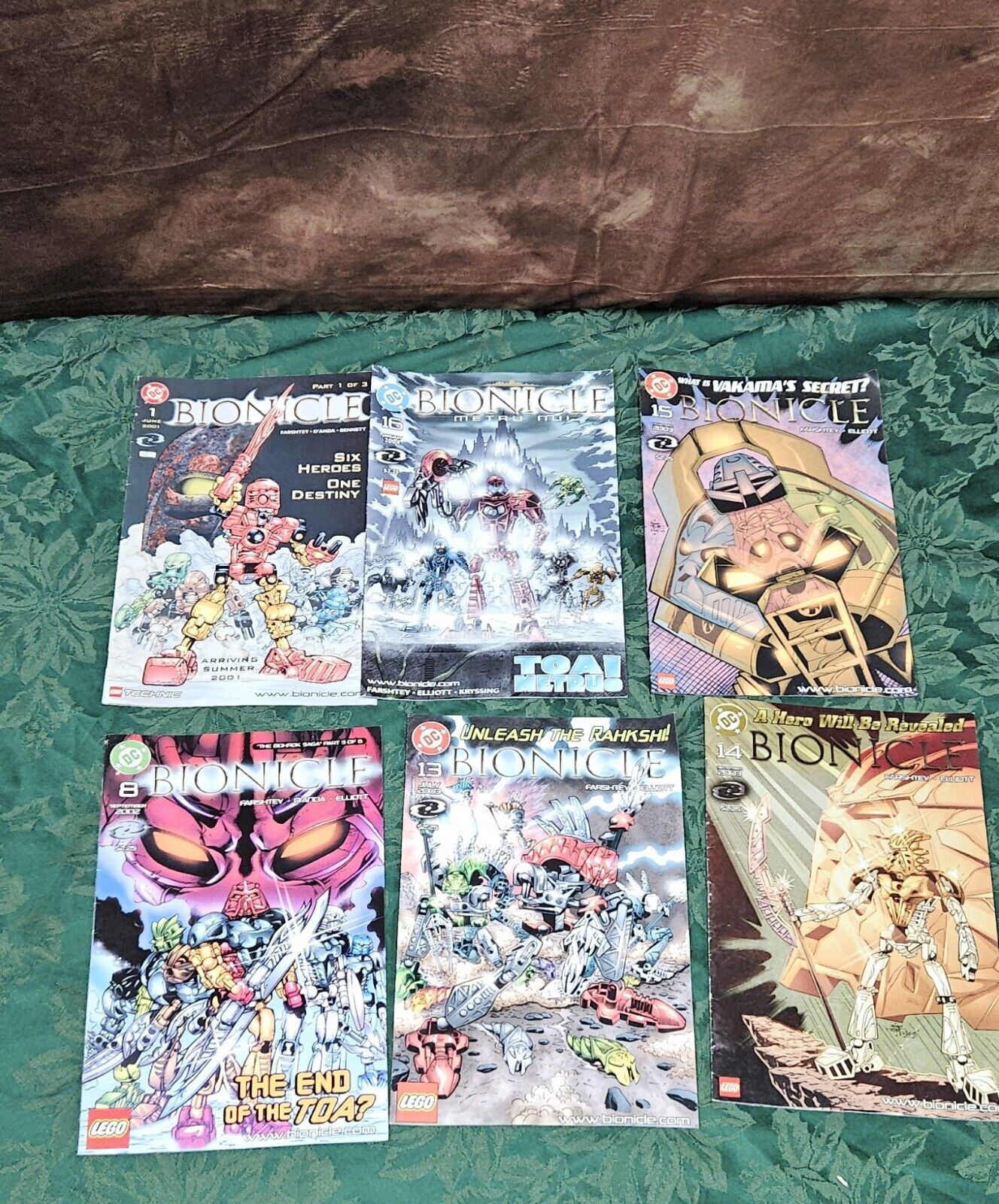Vintage Six Bionicle Comic Books