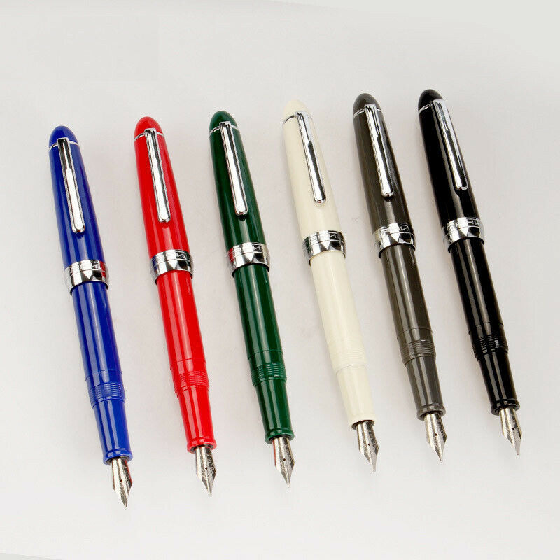 6PCS/6 Colors Jinhao 992 Plastic Fountain Pen Screw 0.5mm Nib Students Gifts #MJ