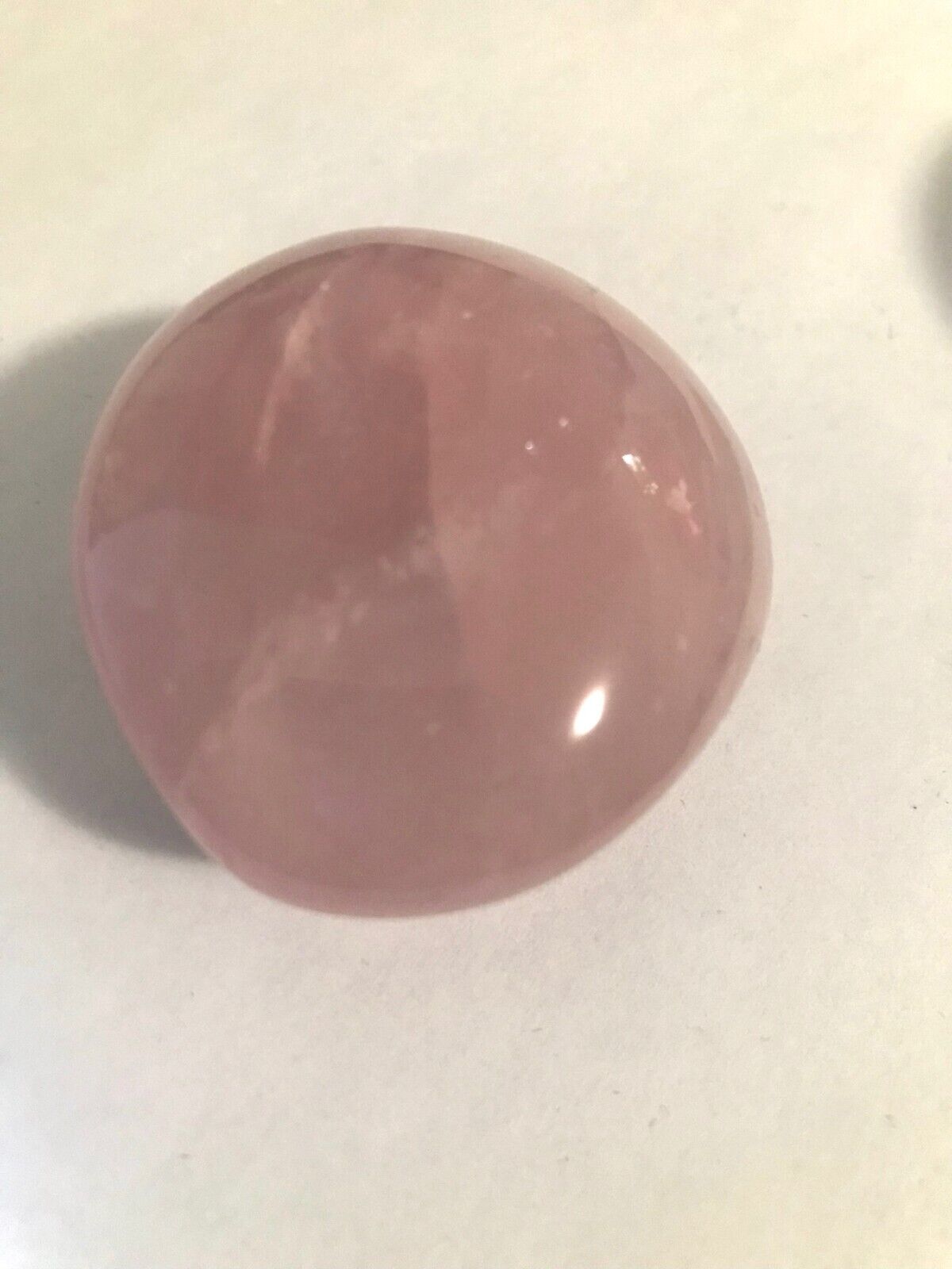 Deep Pink Rose Quartz Palm Stone