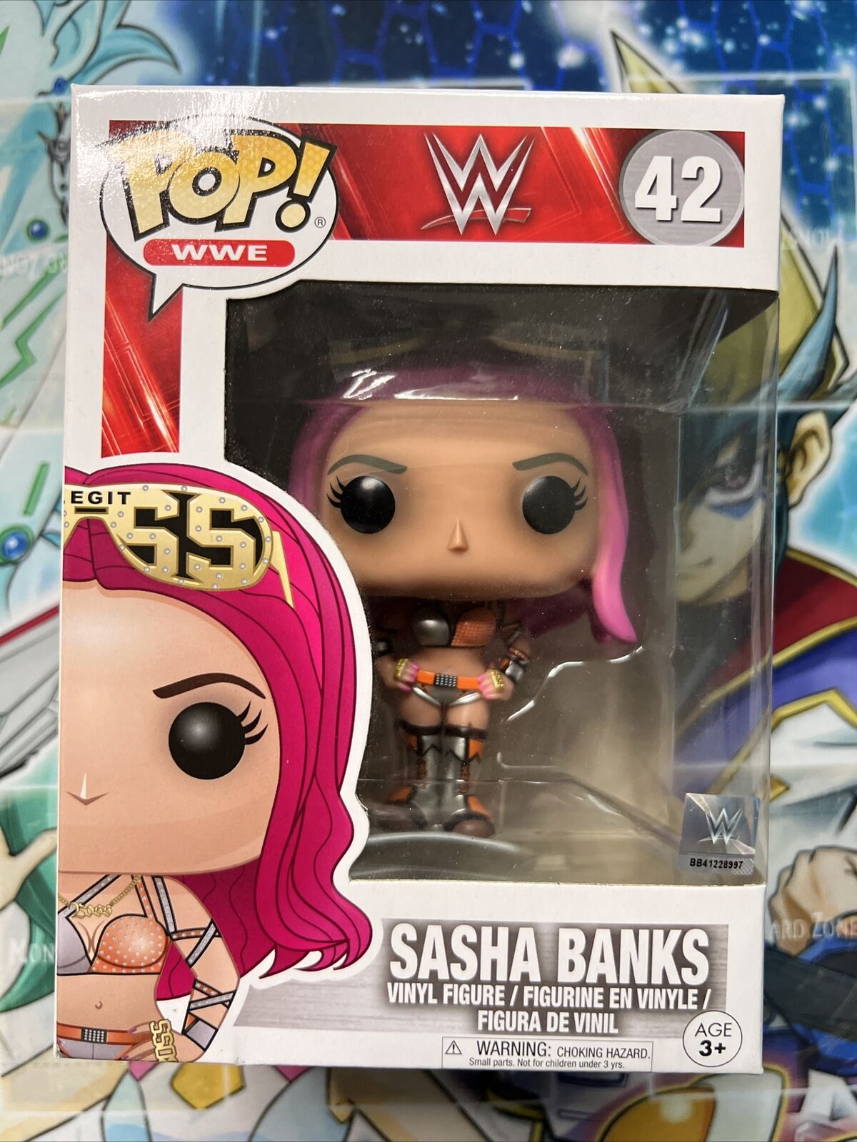 Funko Pop WWE: Sasha Banks #42 Vinyl Figure NEW - Vaulted w/ Protector