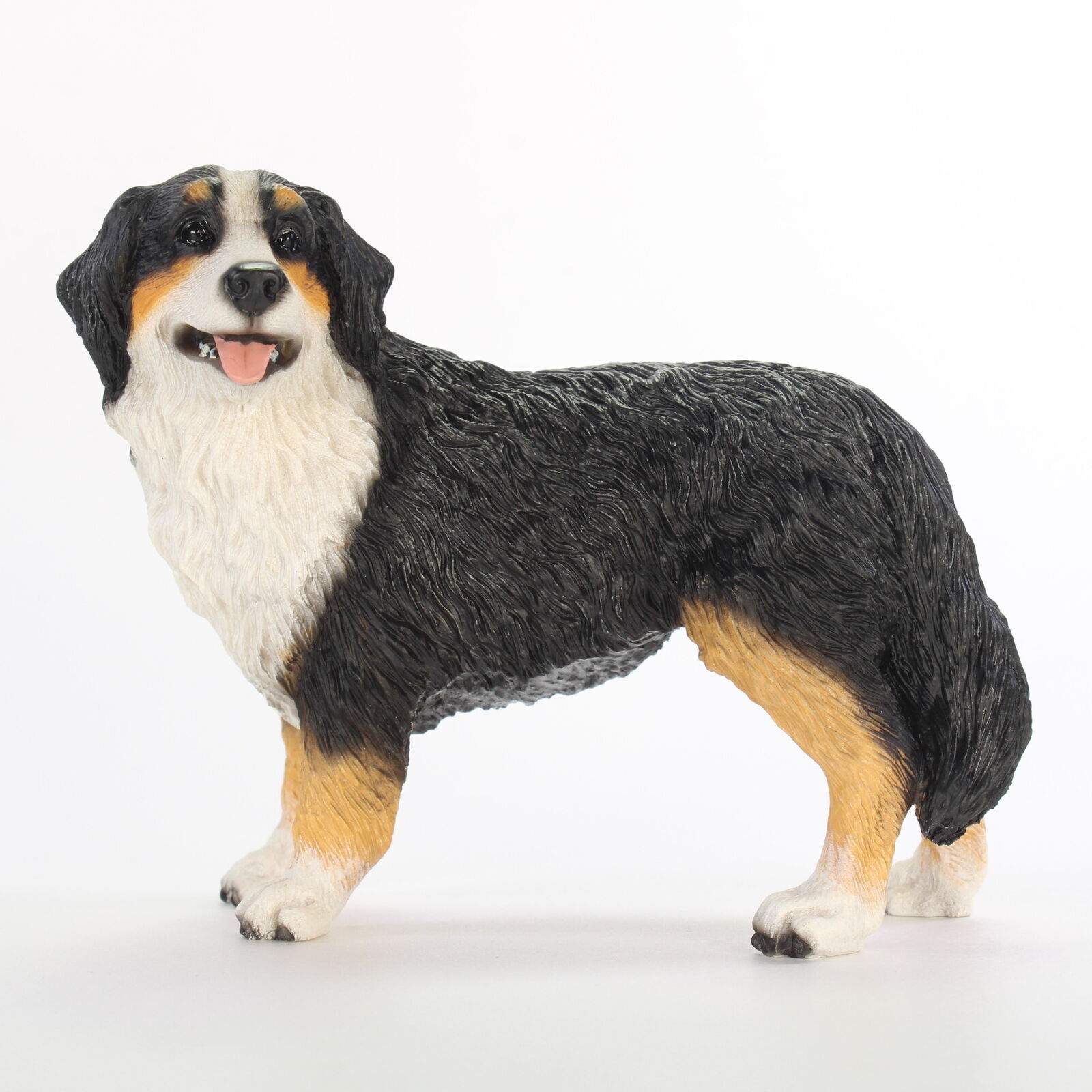 Bernese Mountain Dog Figurine Hand Painted Collectible Statue