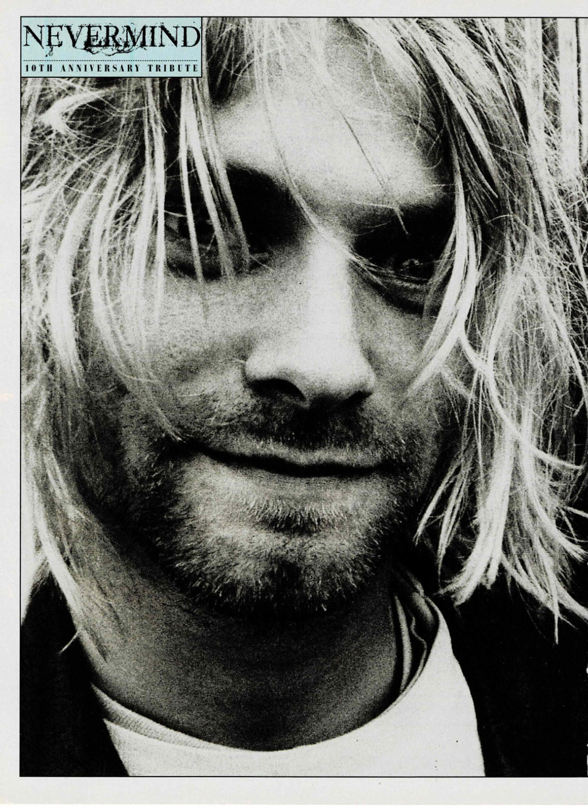 Kurt Cobain of Nirvana - Nevermind Tribute - Music Print Ad Photo