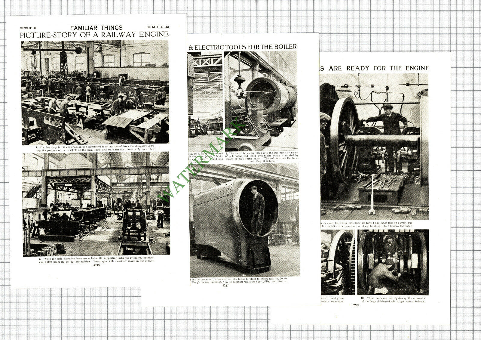 GWR Works Swindon Railway Engine Construction - c.1930s Article