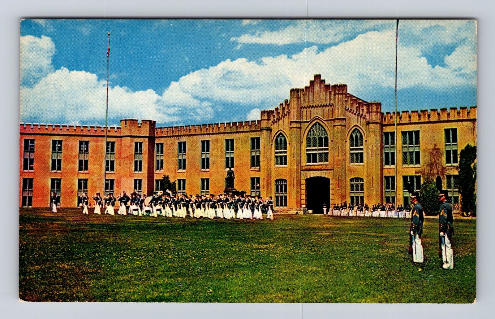 Lexington VA-Virginia Virginia Military Institute Cadet Parade, Vintage Postcard