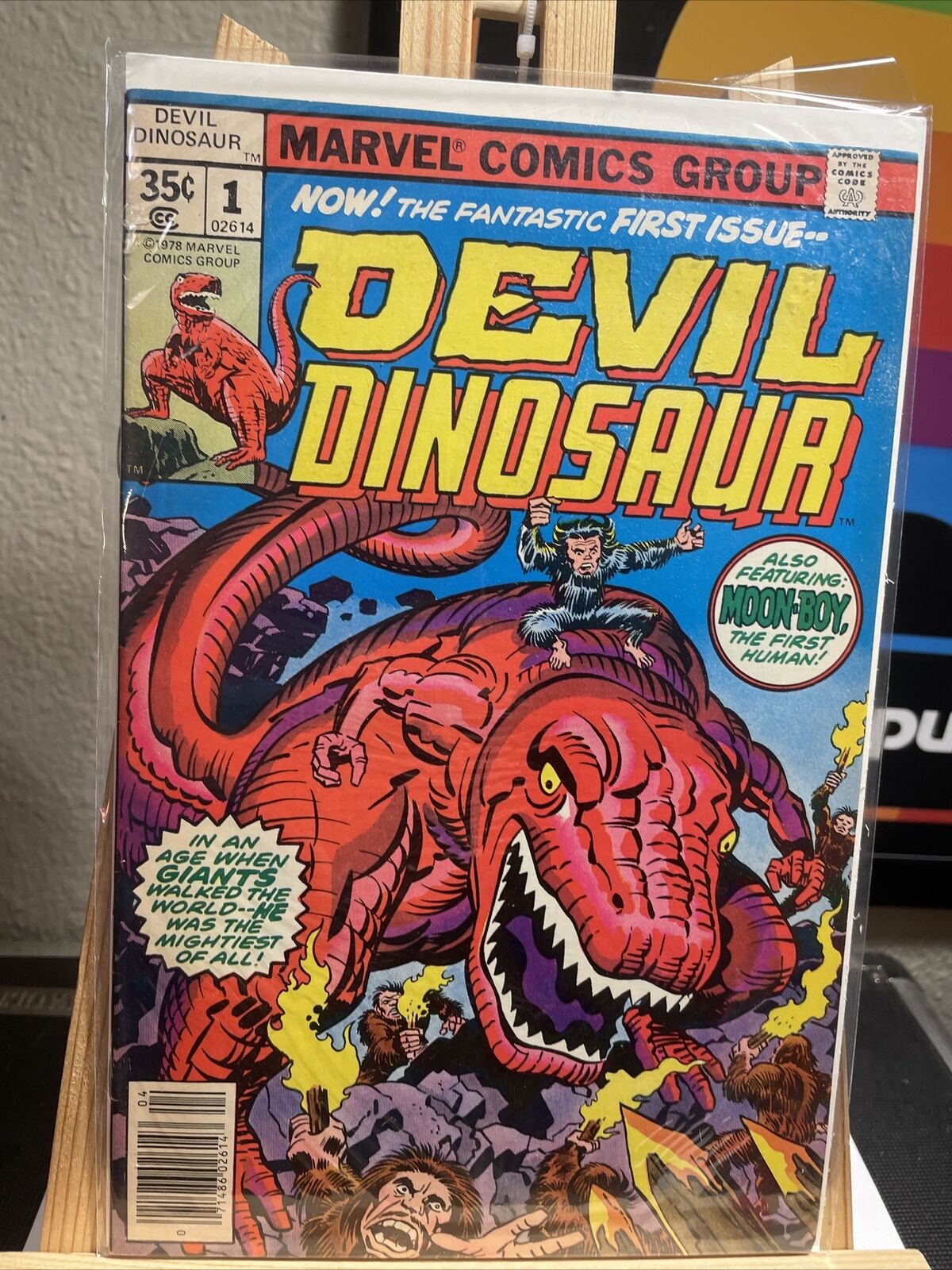 Devil Dinosaur #1 April 1978 1st Appearence Devil Dinosaur & Moon-Boy Jack Kirby