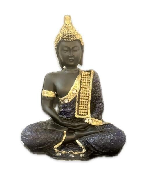 Polyresin Sitting Buddha Idol Statue Showpiece for Home Decor Decoration Gift