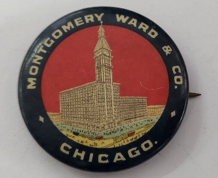 Vintage 1904 Montgomery Ward Chicago Advertising Pin
