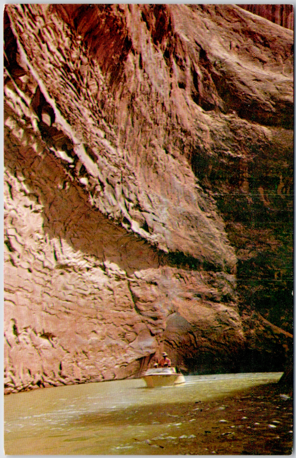 Lake Powell Utah Arizona Boating Hidden Passage Glen Canyon USA Vintage Postcard