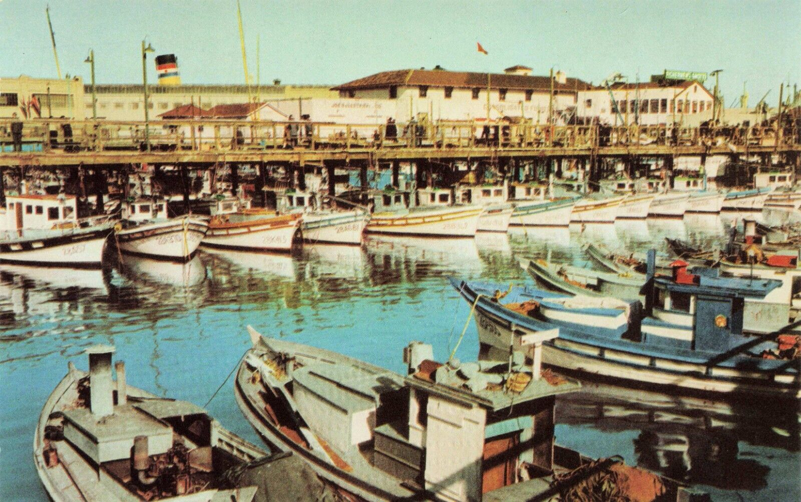 Postcard Fisherman's Wharf San Francisco California CA Vintage