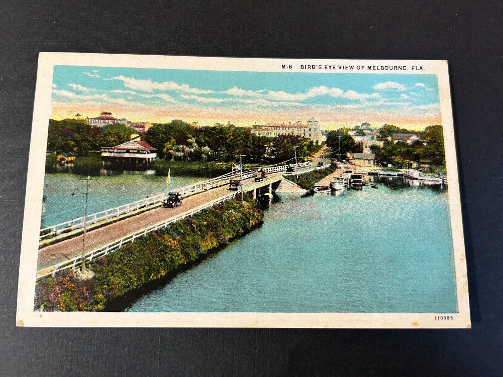 Bird\'s Eye View of Melbourne Florida Postcard