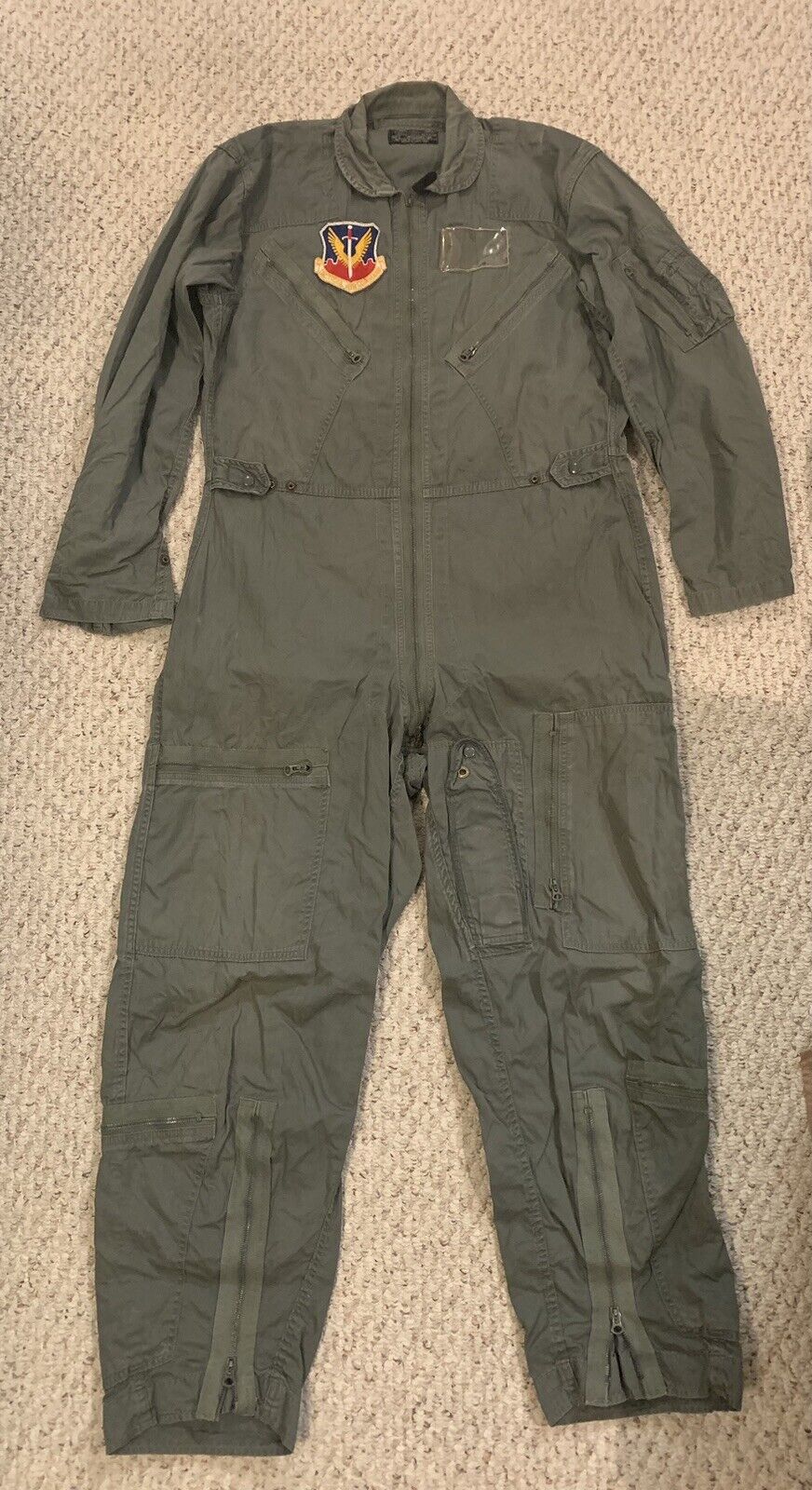 Vietnam Era USAF Air Force Flight Suit Coveralls 1961 Tactical Air Command Patch