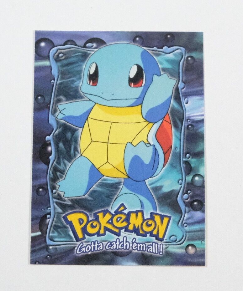 1999 Topps Pokemon First Movie Card E7 Stage 1 Squirtle Blue Logo