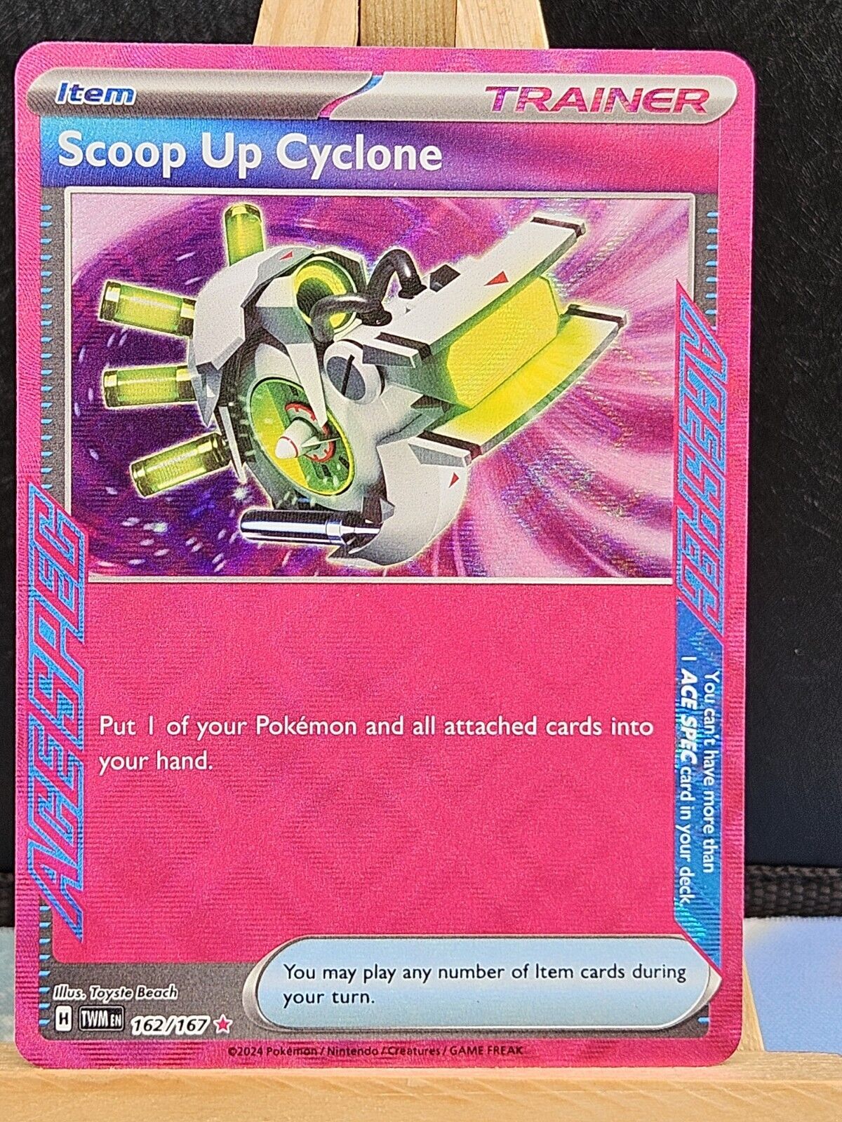 Scoop Up Cyclone 162/167 S&V Twilight Masquerade TWM Holo Ace Spec Pokemon Card