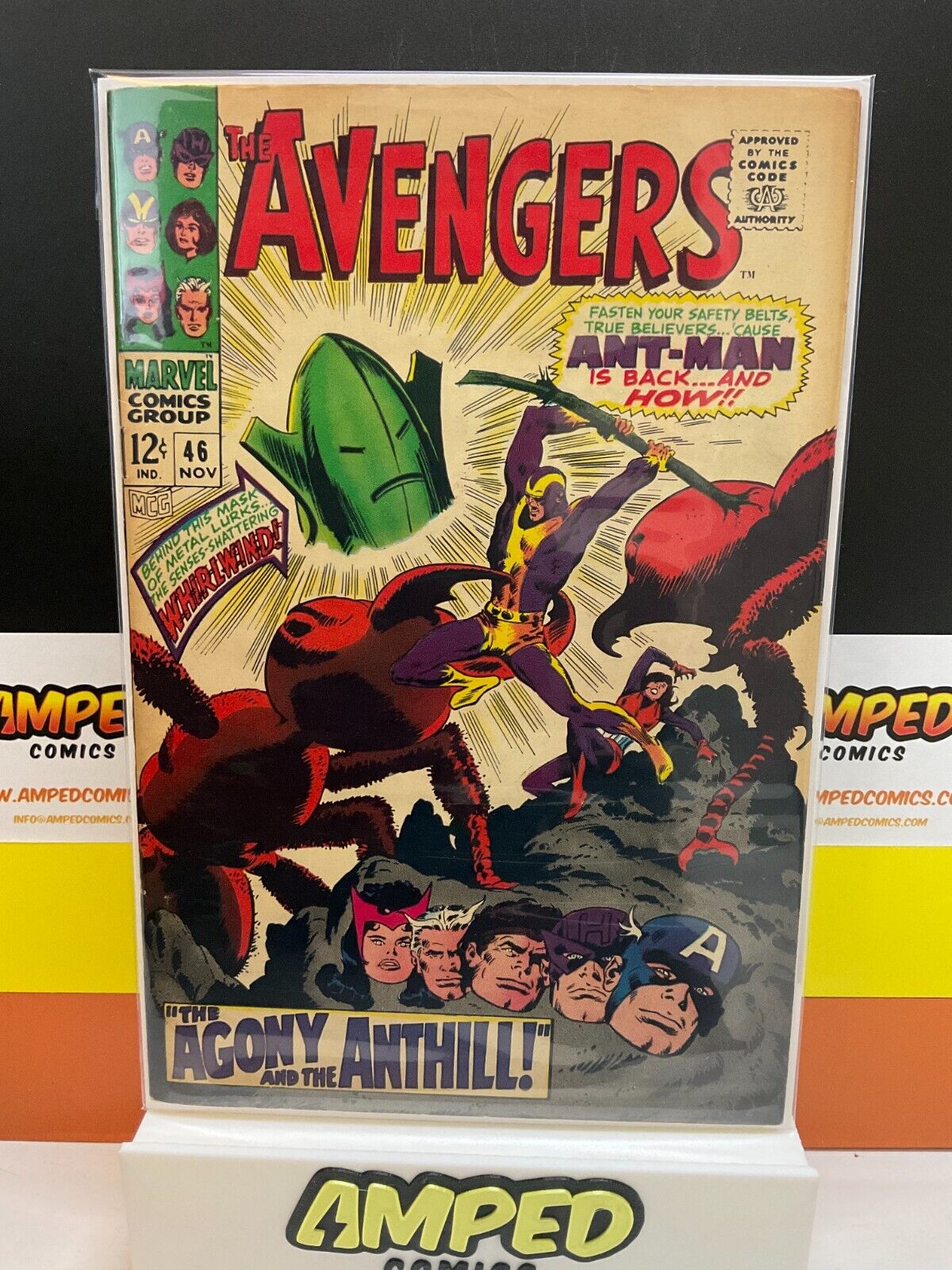 Avengers #46 (Marvel 1967) 1st Appearance Whirlwind Ant-Man Return Mid Grade Key