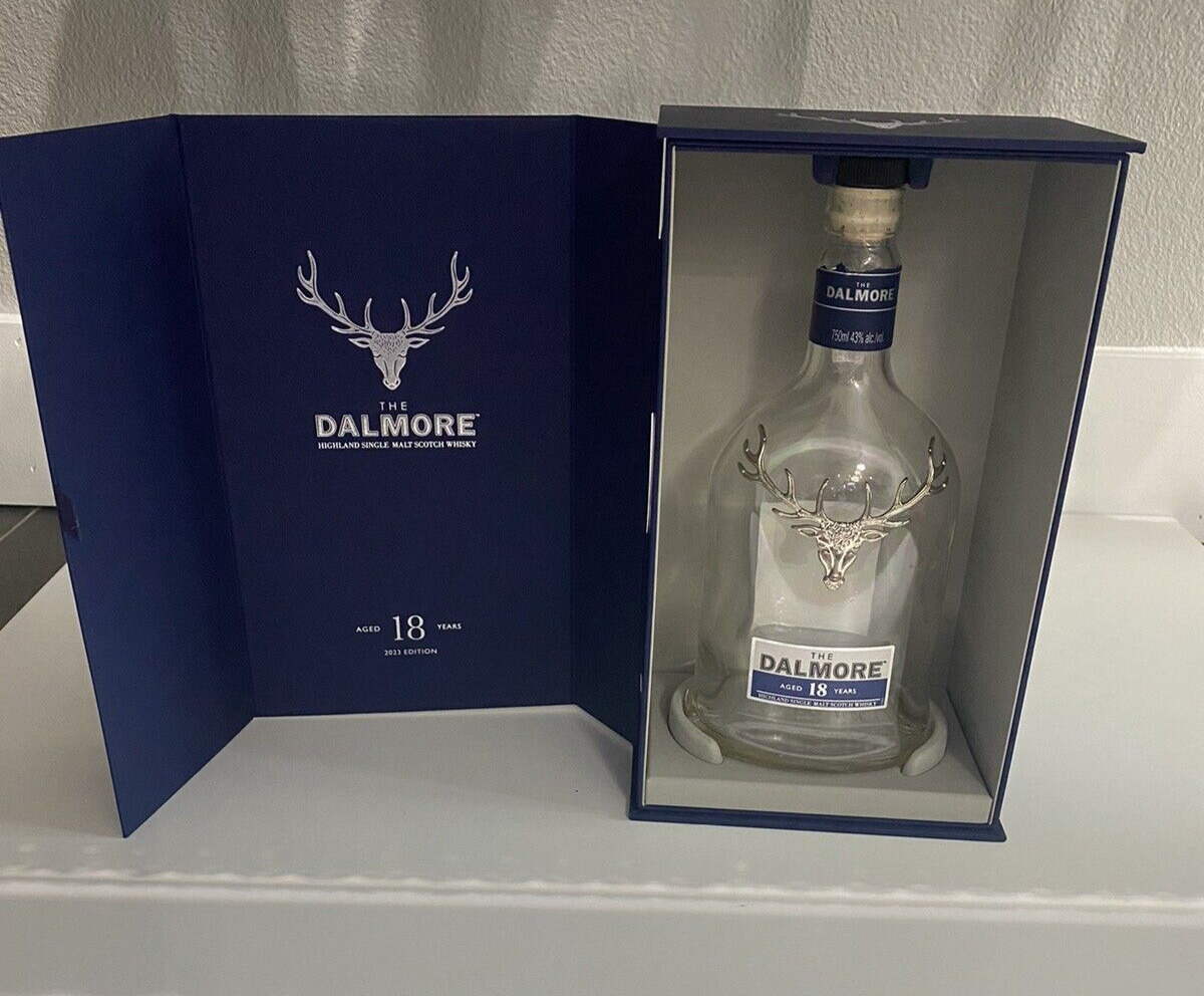 Dalmore Whisky 18 Year - 750ml empty Bottle and Original Display Box