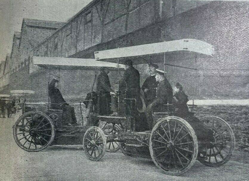 1899 French Motor Cab School Teaching People to Drive Automobiles