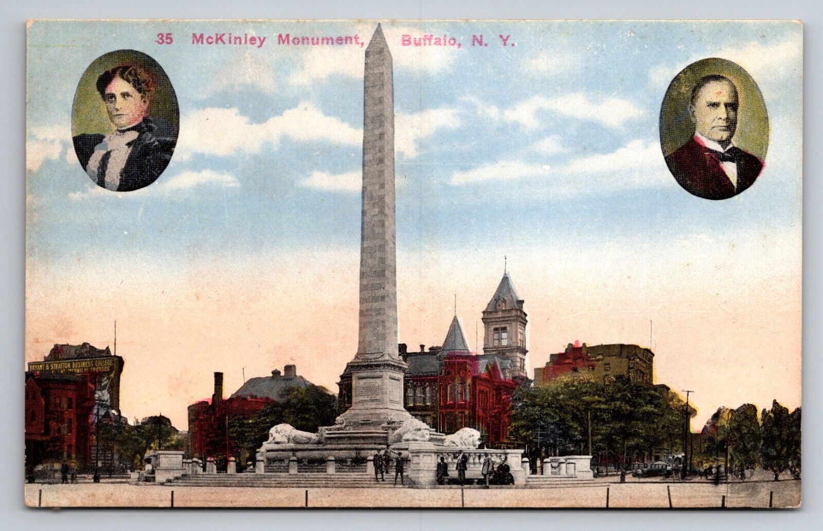 McKinley Monument Buffalo New York Antique Unposted Postcard