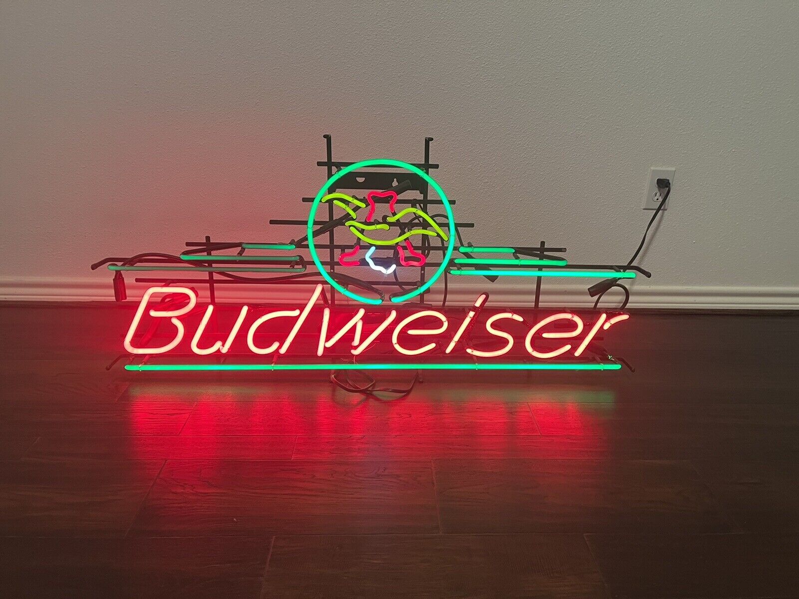 Vintage Budweiser King Of Beers Neon Bar Sign 40x26 *Very Rare* Local Pickup