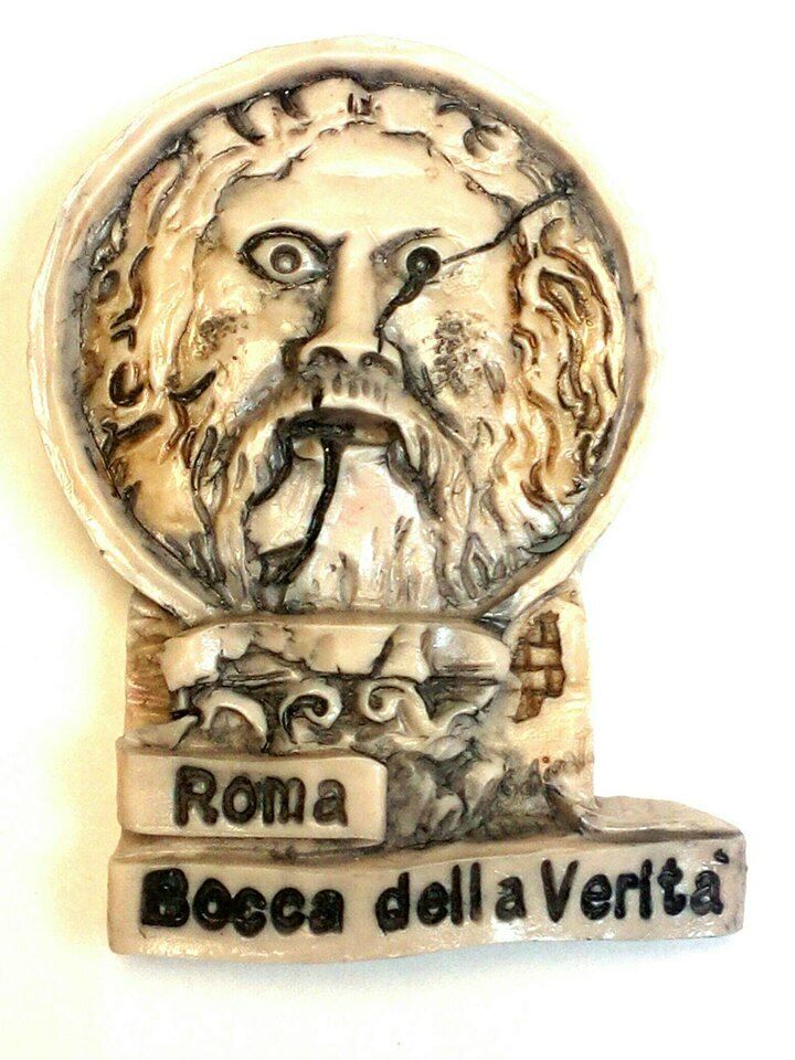 Mouth of Truth 3D Souvenir Refrigerator Magnet, Made in Italy