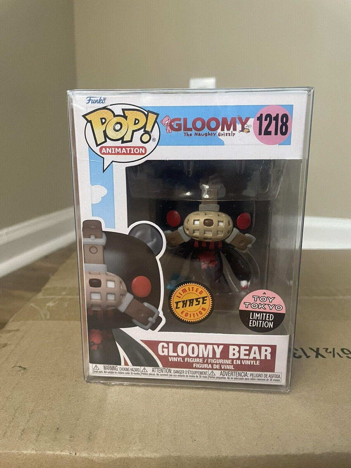 Funko POP Gloomy Bear Translucent #1218 Black CHASE Toy Tokyo Exclusive
