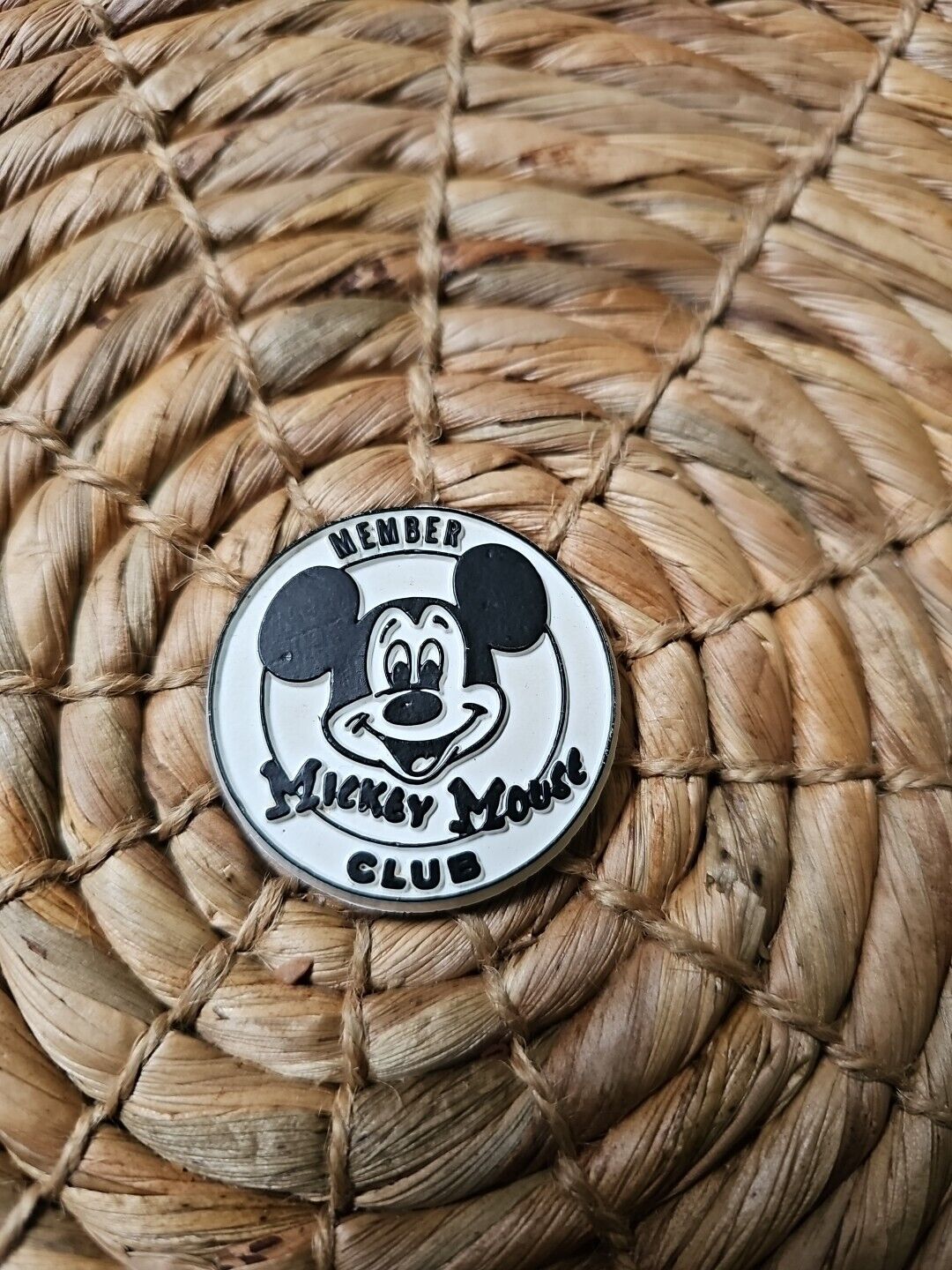 Vintage Walt Disney\'s Mickey Mouse Club Member Rubber Refrigerator Magnet USA