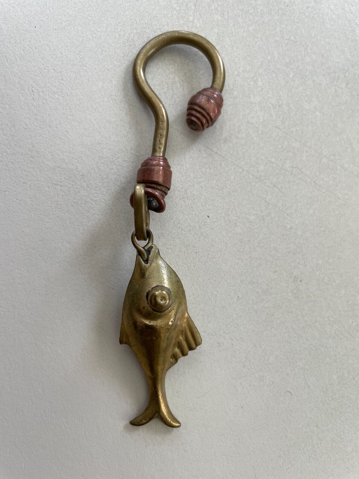 Solid Brass Fish with a brass & Copper Hook