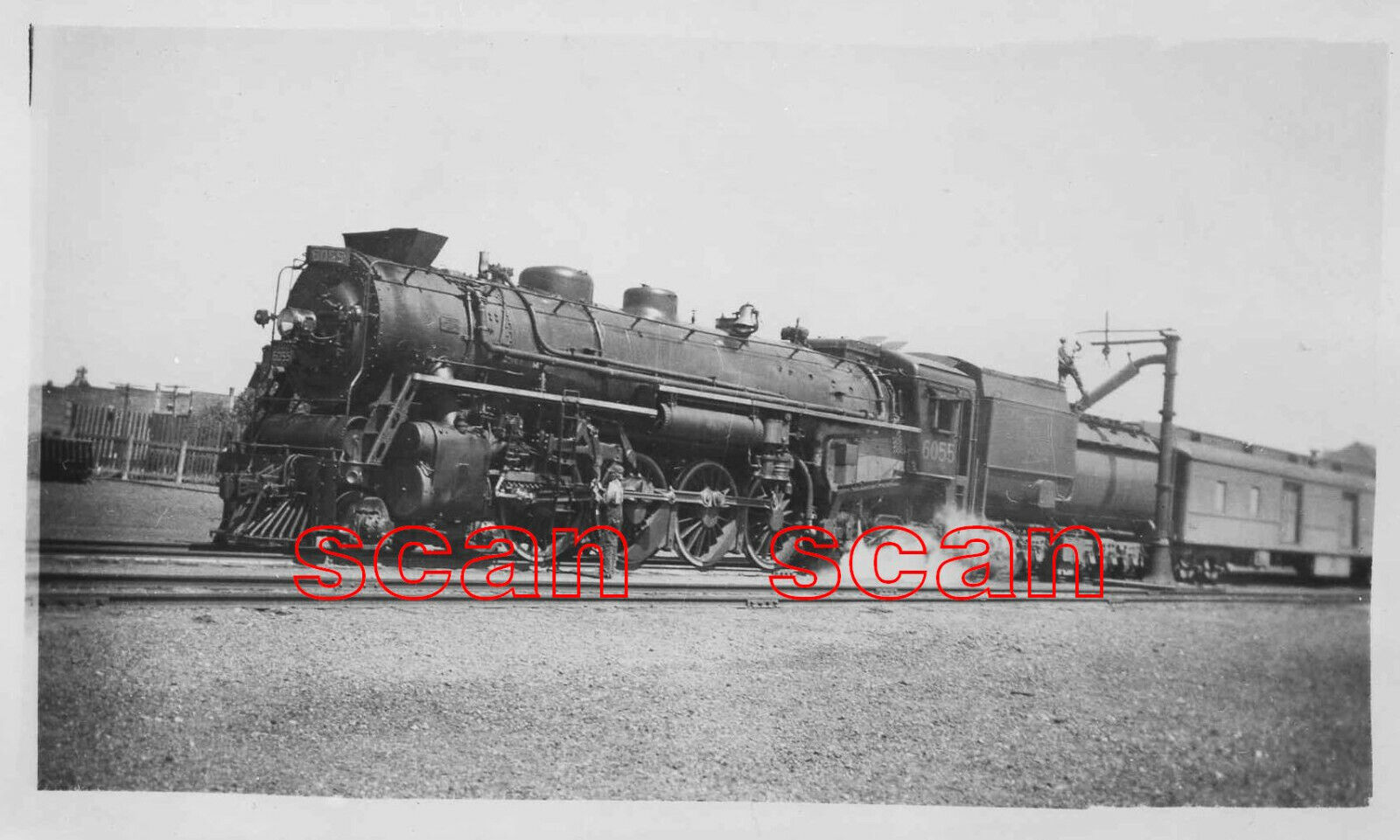 2C112 RP 1940s/50s CANADIAN NATIONAL RAILROAD 482 LOCO #6055