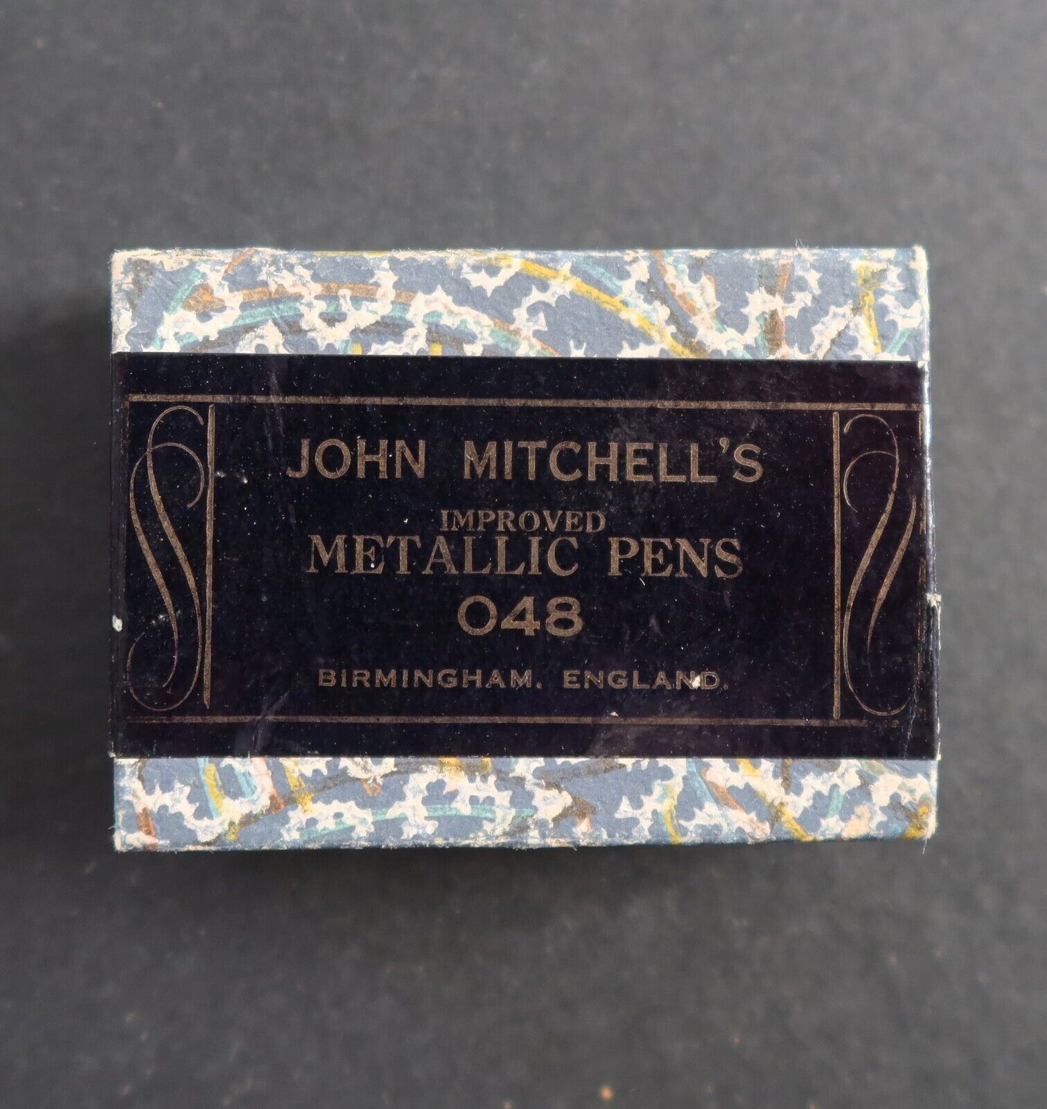 JOHN MITCHELL'S 048 Blue 2 Metallic Pen Nibs Box Pennini Writing