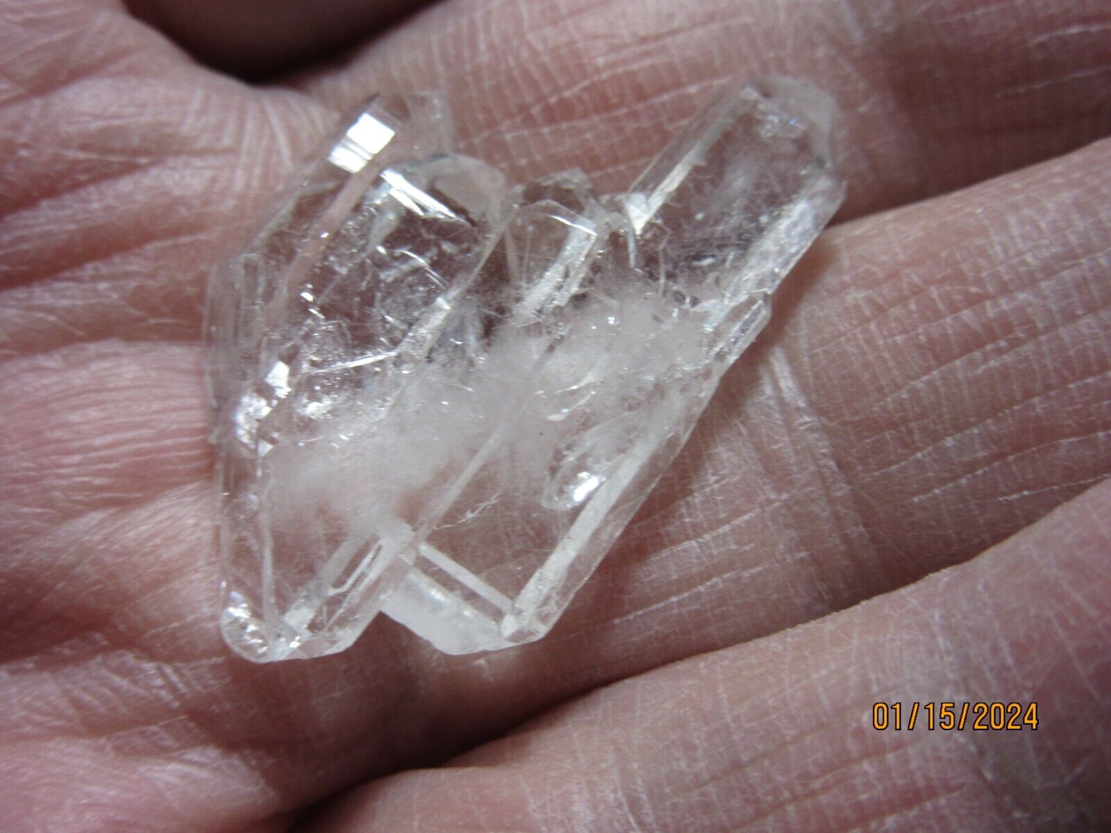AAA Arkansas FADEN Tabular Quartz Crystal Mineral Cluster Collectible AFTQCC-24