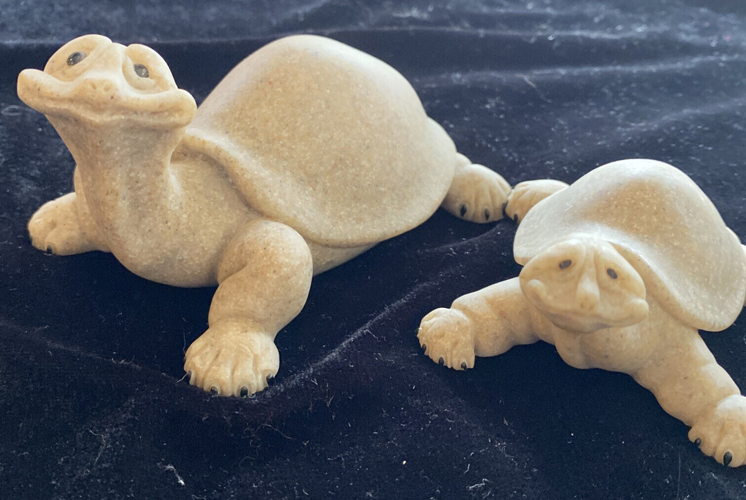 2001 Quarry Critters Second Nature Design 2 Turtle  Figurines Todd And Tracy