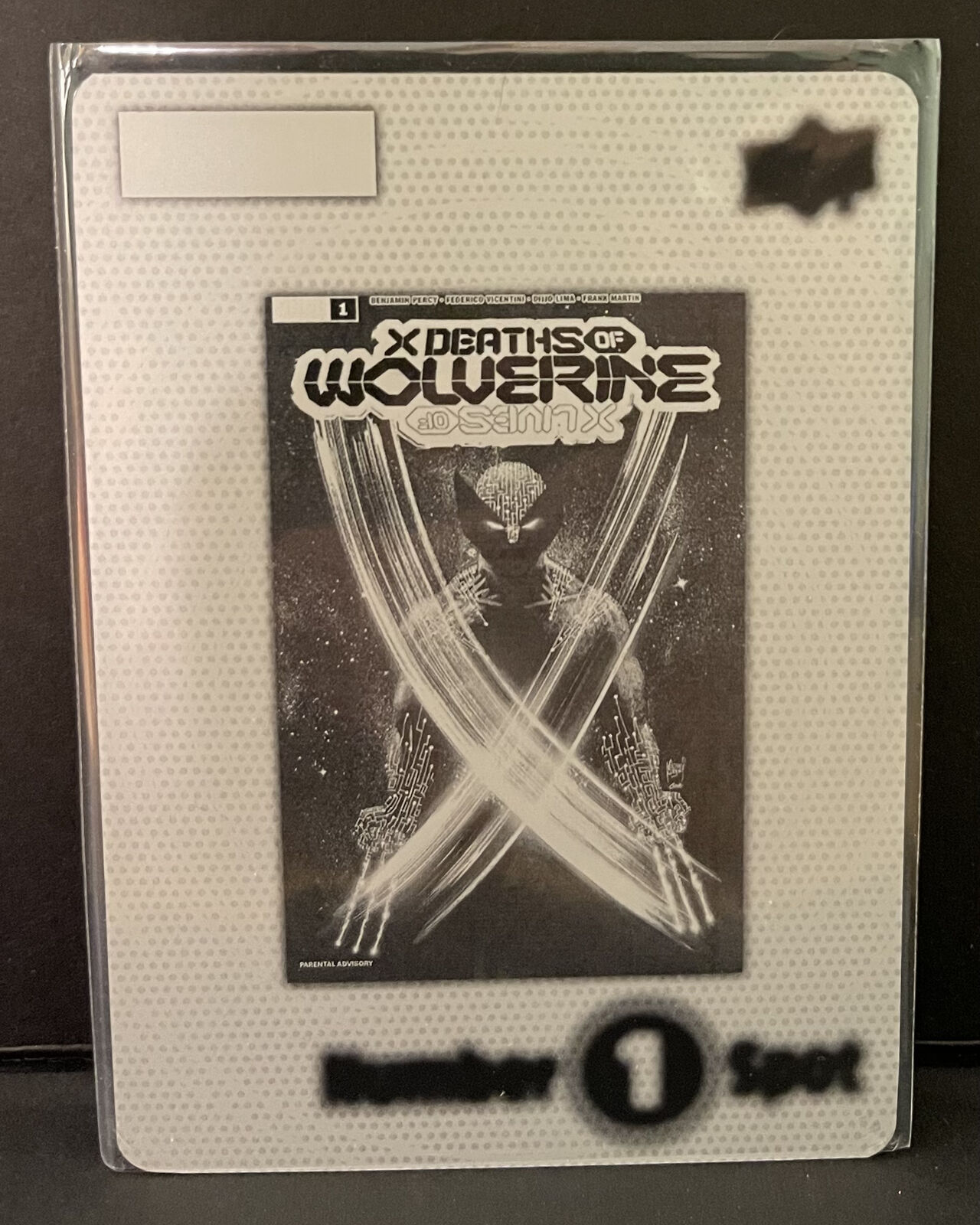 2022-23 Upper Deck Marvel Annual Wolverine #1 Spot Black Printing Plate 1/1