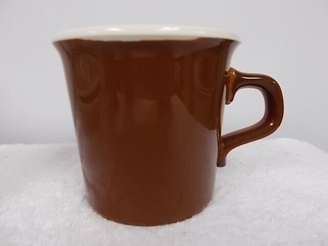 Vintage Taylor International Brown & Ivory Ceramic Coffee Tea Cup Mug
