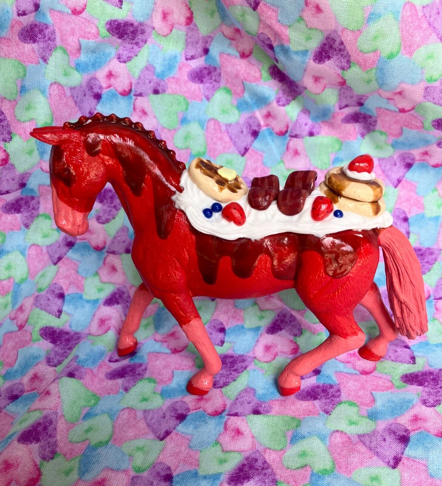 Custom CM Schleich Model Horse Decorator Miniature Food Cute Polymer Art