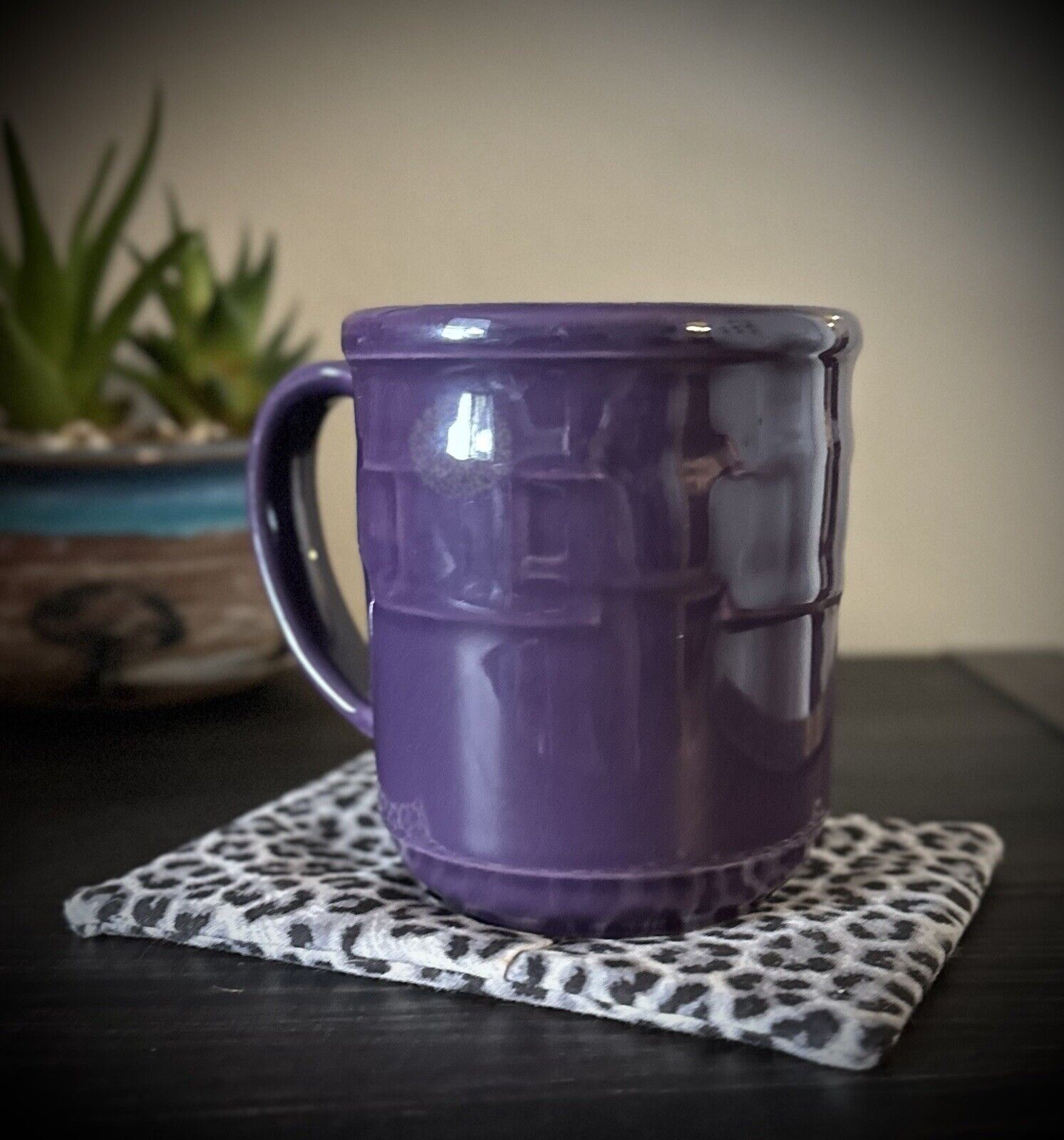 Longaberger Woven Traditions Coffee Mugs In Eggplant (Purple)