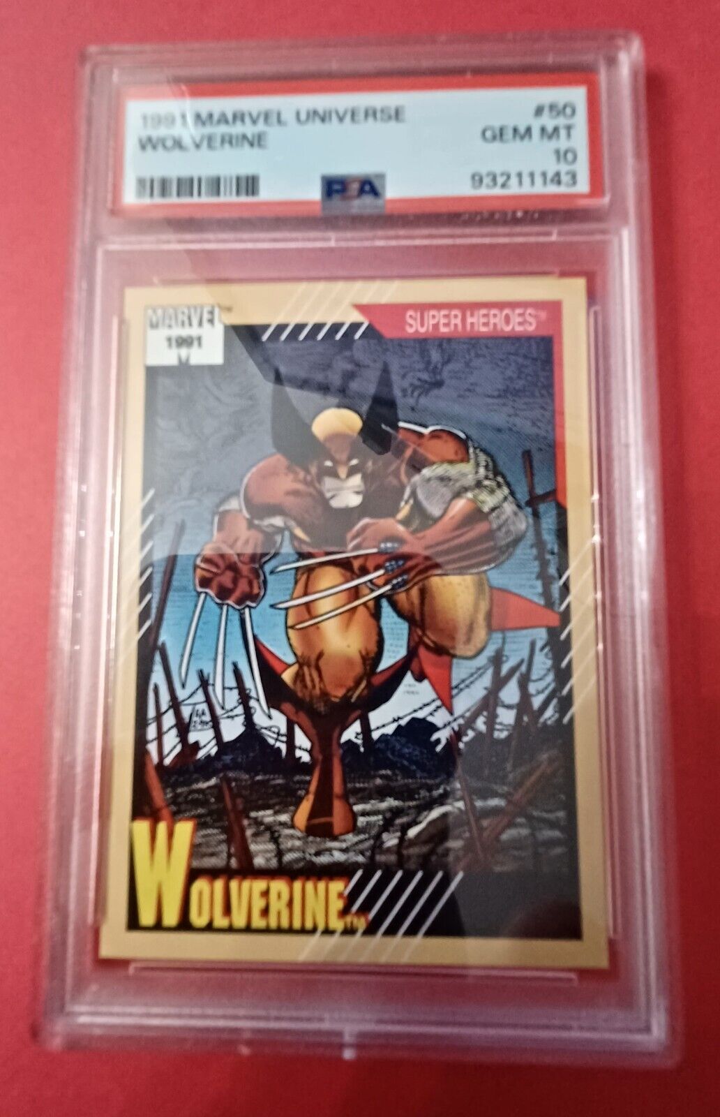PSA 10 1991 Marvel Universe Wolverine #50 Newly Graded
